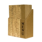 10 x jídelní lístek Design Cork - MENU BOX ZDARMA